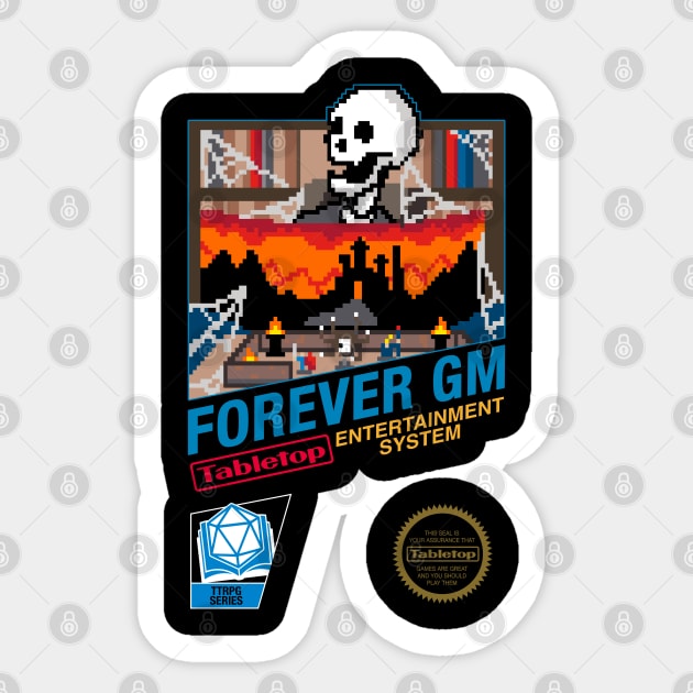 Forever GM Sticker by d20Monkey